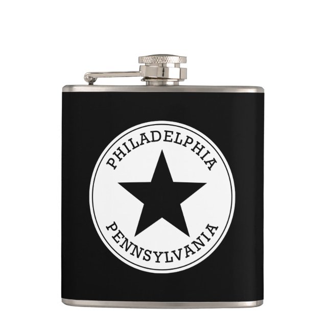Philadelphia Pennsylvania Flask (Front)