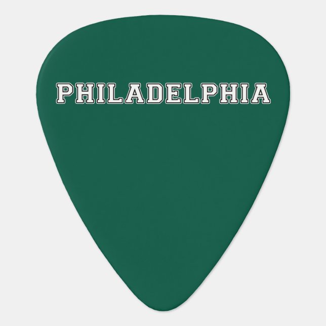 Philadelphia Pennsylvania Guitar Pick (Front)
