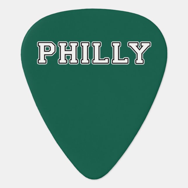 Philadelphia Pennsylvania Guitar Pick (Front)
