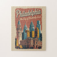 Philadelphia Pennsylvania Illustration Travel Art