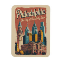 Philadelphia Pennsylvania Illustration Travel Art