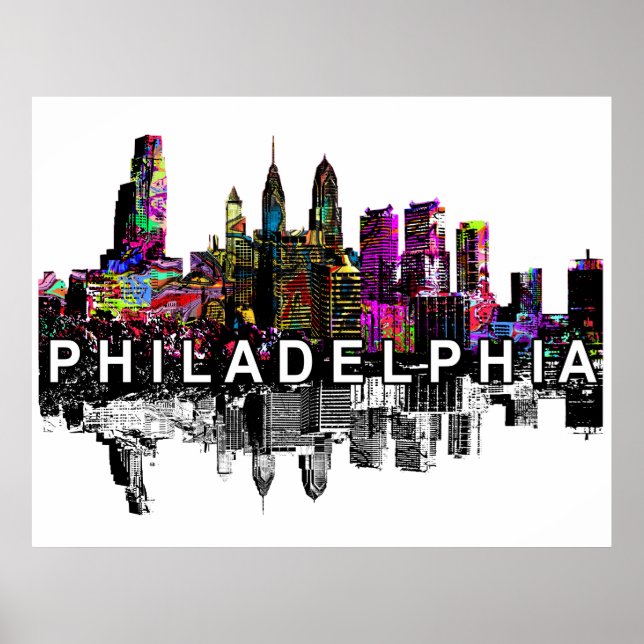 Philadelphia, Pennsylvania in graffiti Poster (Front)