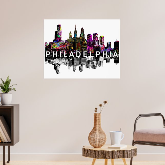 Philadelphia, Pennsylvania in graffiti Poster (Living Room 3)