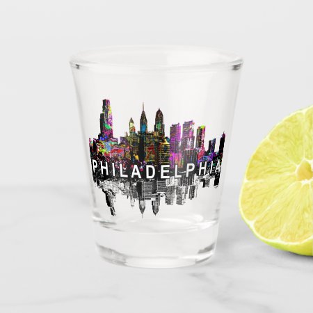 Philadelphia, Pennsylvania In Graffiti  Shot Glass