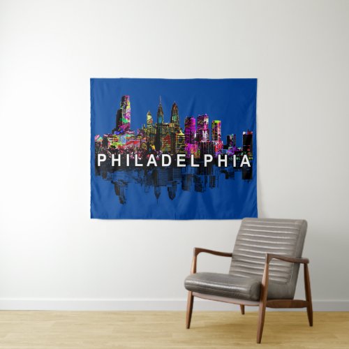 Philadelphia Pennsylvania in graffiti  Tapestry
