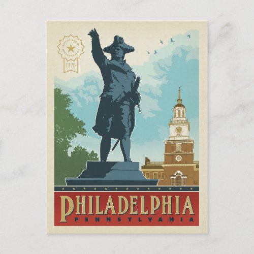 Philadelphia Pennsylvania  Independence Hall Postcard