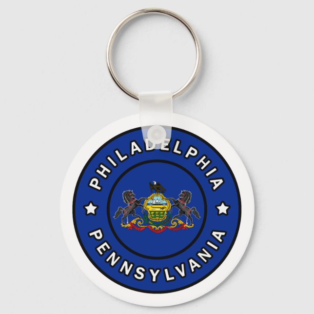Philadelphia Pennsylvania Keychain (Front)
