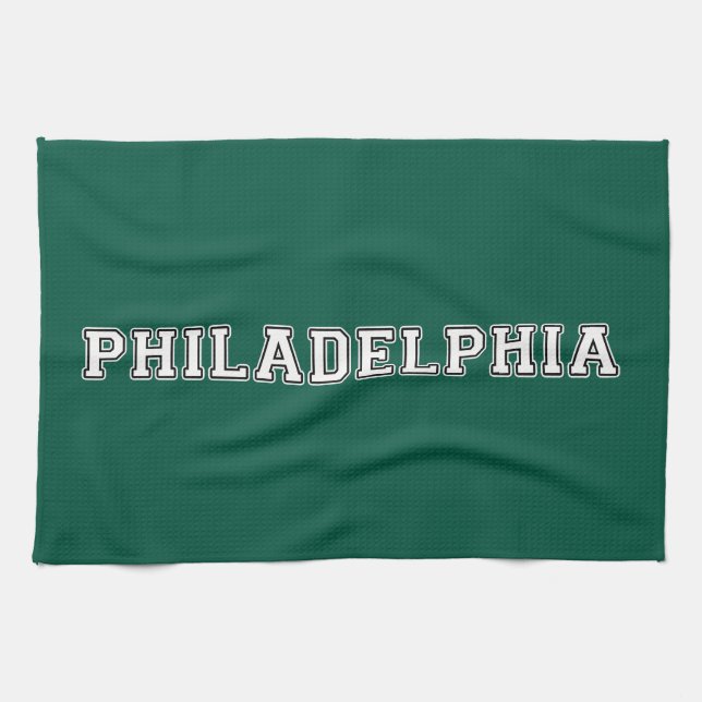 Philadelphia Pennsylvania Kitchen Towel (Horizontal)