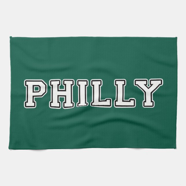 Philadelphia Pennsylvania Kitchen Towel (Horizontal)
