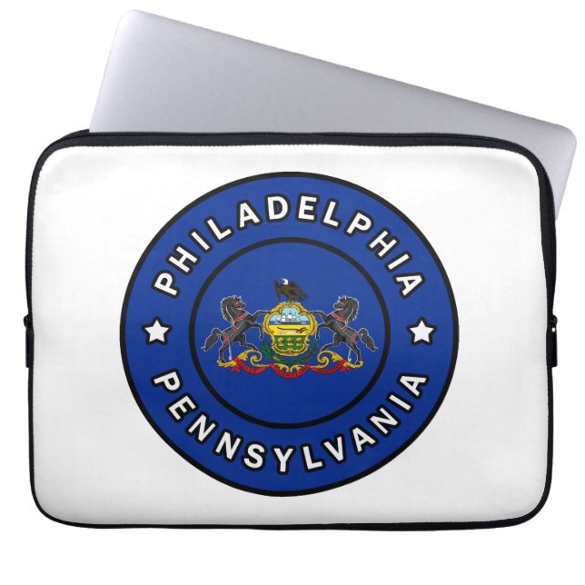 Philadelphia Pennsylvania Laptop Sleeve (Front)