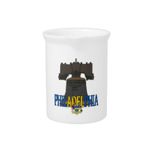 Philadelphia Pennsylvania Liberty Bell Beverage Pitcher