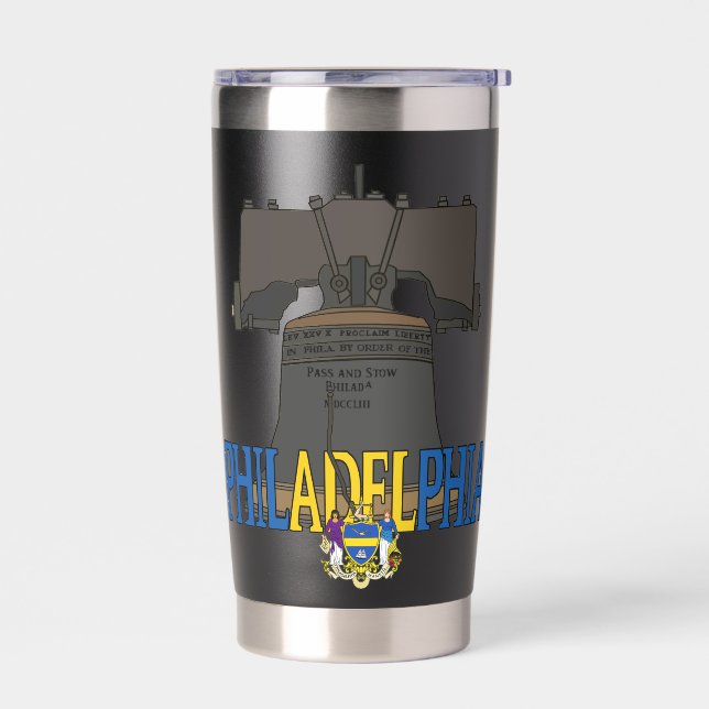 Philadelphia Pennsylvania Liberty Bell Insulated Tumbler (Left)