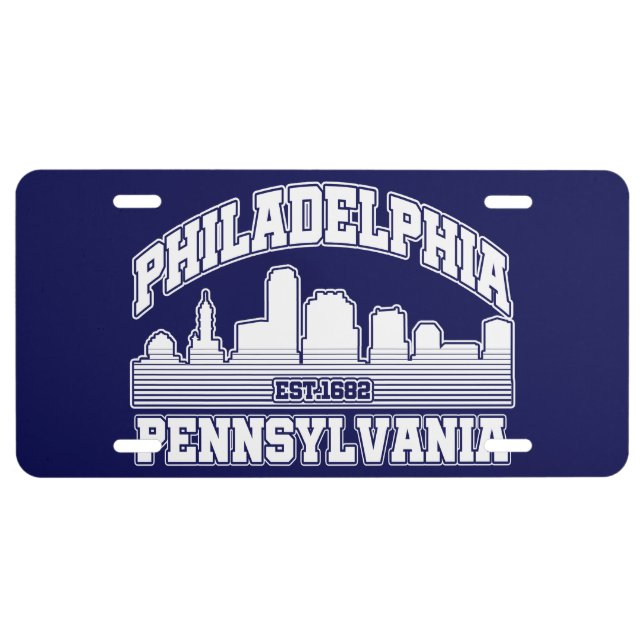 Philadelphia,Pennsylvania License Plate (Front)