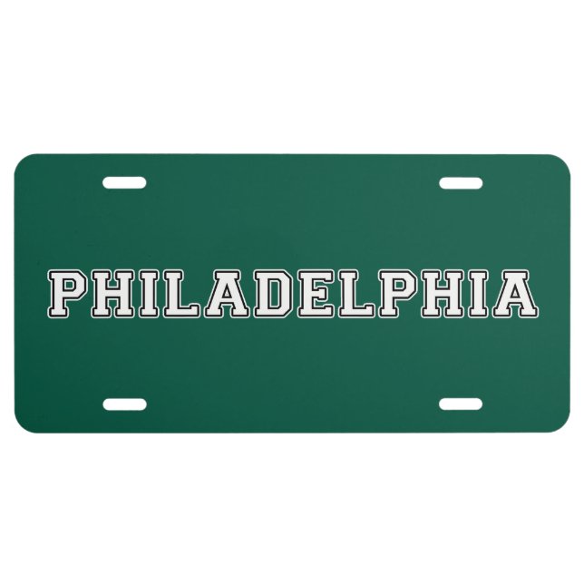 Philadelphia Pennsylvania License Plate (Front)