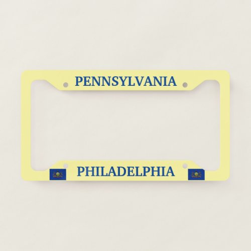 Philadelphia Pennsylvania License Plate Frame
