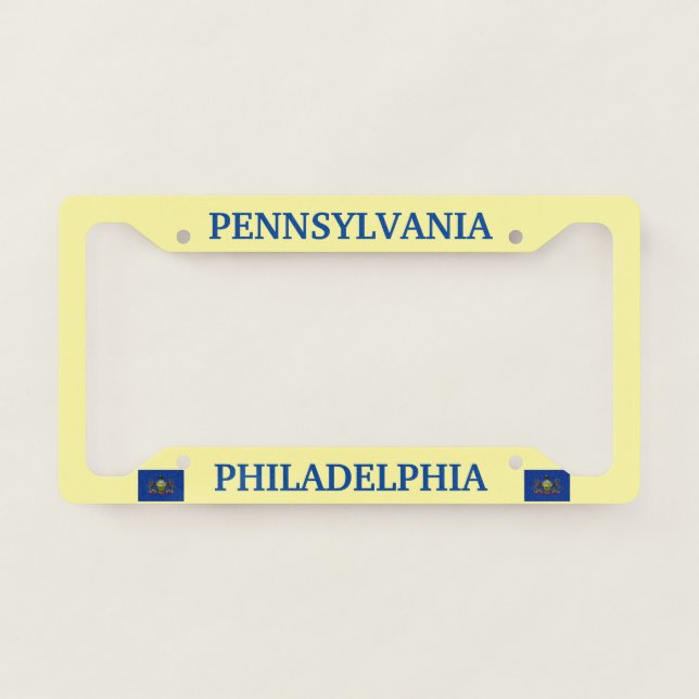 Philadelphia, Pennsylvania License Plate Frame (Front)