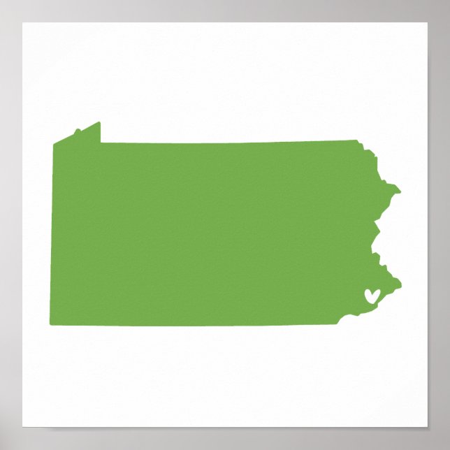 Philadelphia, Pennsylvania Love Poster (Front)