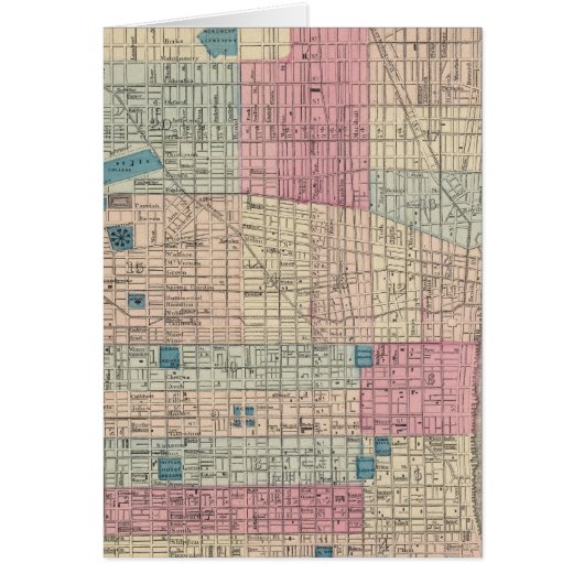 Philadelphia, Pennsylvania Map Cards (Front)