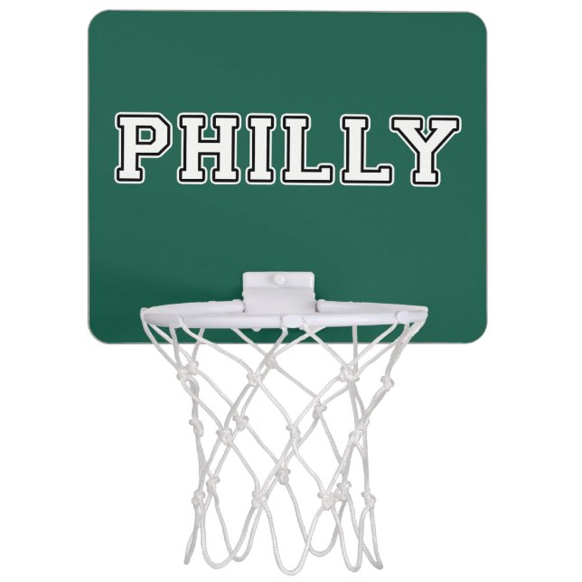 Philadelphia Pennsylvania Mini Basketball Hoop (Front)