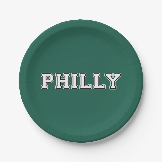 Philadelphia Pennsylvania Paper Plates (Front)