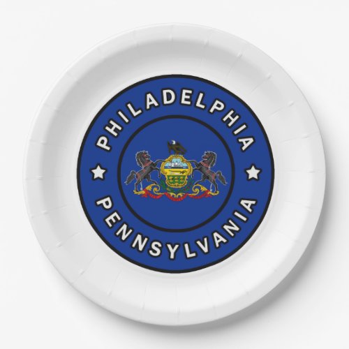 Philadelphia Pennsylvania Paper Plates