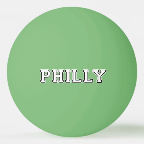 Philadelphia Pennsylvania Ping Pong Ball
