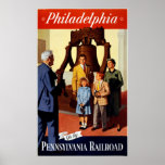 Philadelphia - Pennsylvania Railroad Vintage Poste Poster