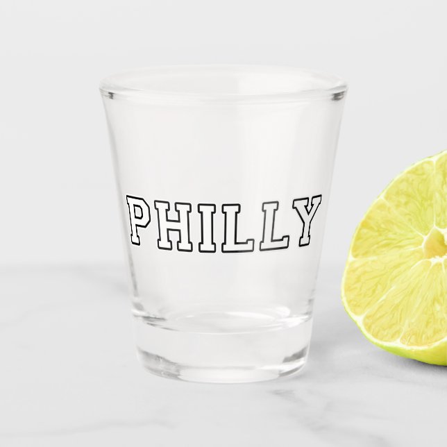 Philadelphia Pennsylvania Shot Glass (Front)
