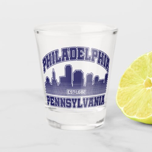 PhiladelphiaPennsylvania Shot Glass