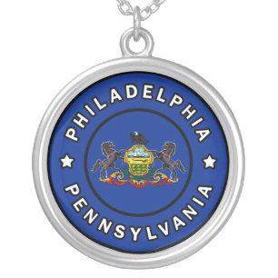 Philadelphia Pennsylvania Silver Plated Necklace