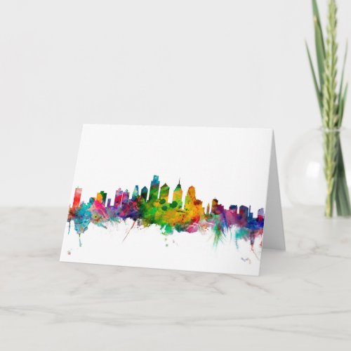 Philadelphia Pennsylvania Skyline Card