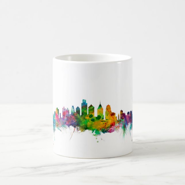 Philadelphia Pennsylvania Skyline Coffee Mug (Center)