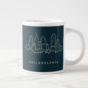 Philadelphia Pennsylvania Skyline Giant Coffee Mug
