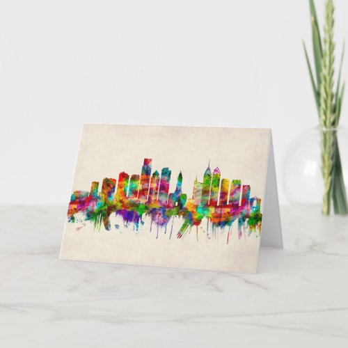 Philadelphia Pennsylvania Skyline Holiday Card