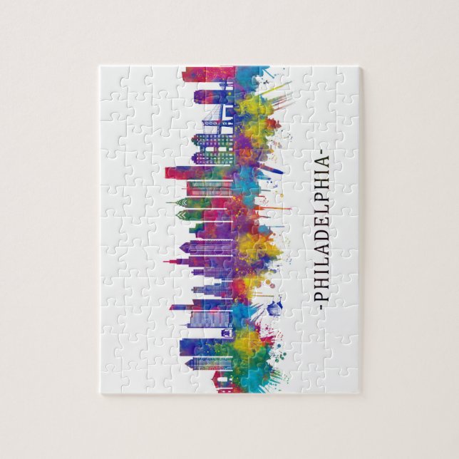 Philadelphia Pennsylvania Skyline Jigsaw Puzzle (Vertical)