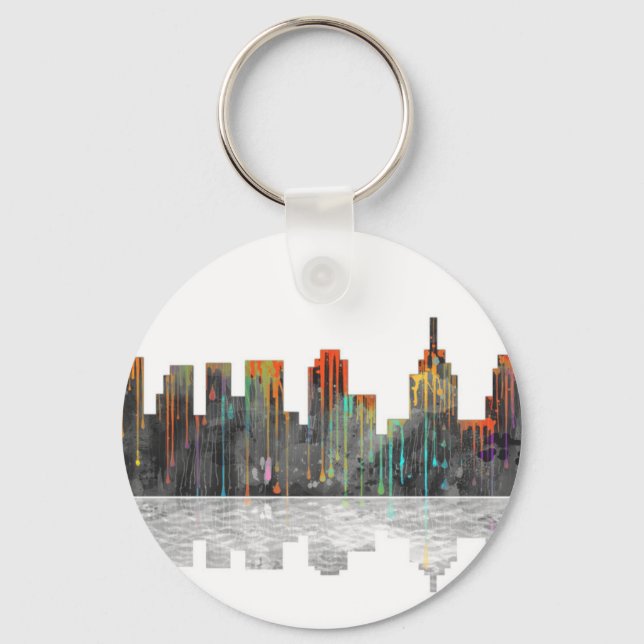 Philadelphia Pennsylvania Skyline Keychain (Front)