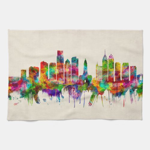 Philadelphia Pennsylvania Skyline Kitchen Towel