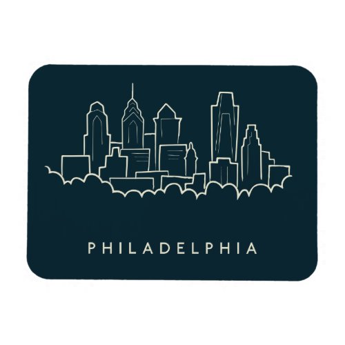 Philadelphia Pennsylvania Skyline Magnet