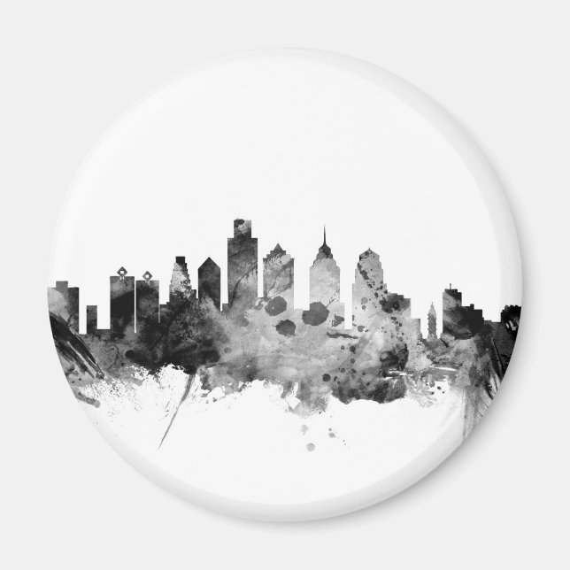 Philadelphia Pennsylvania Skyline Magnet (Front)