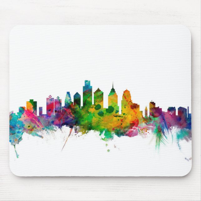 Philadelphia Pennsylvania Skyline Mouse Pad (Front)
