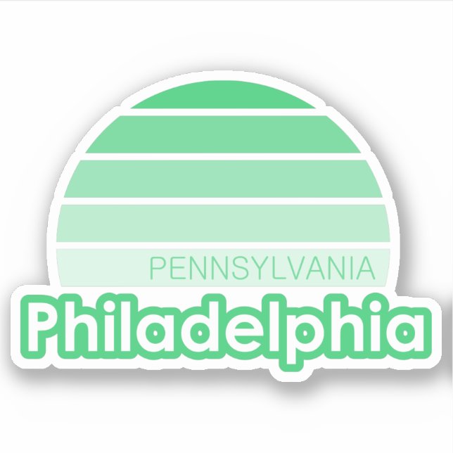 Philadelphia Pennsylvania Sticker (Front)