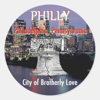 Philadelphia Pennsylvania Sticker by samappleby at Zazzle