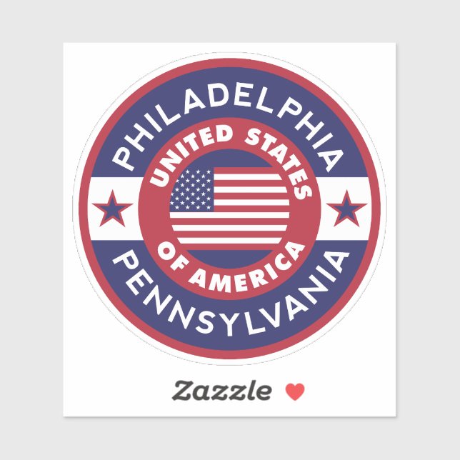 PHILADELPHIA, Pennsylvania Sticker (Sheet)