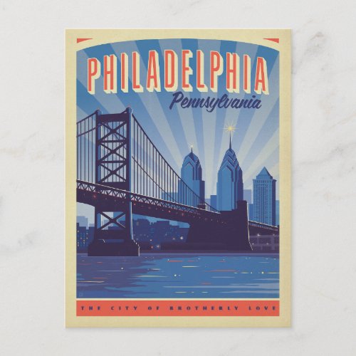 Philadelphia Pennsylvania  The City Of Brotherly Postcard