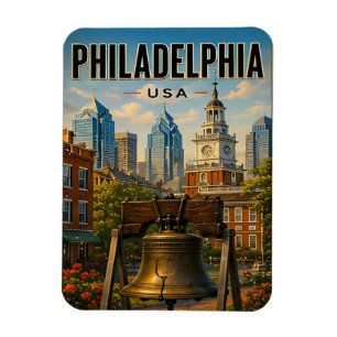 Philadelphia Pennsylvania Travel Gift Magnet