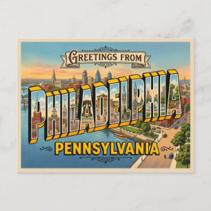 Philadelphia Pennsylvania Travel Postcard
