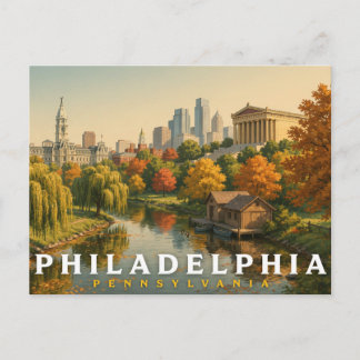 Philadelphia Pennsylvania Travel Postcard