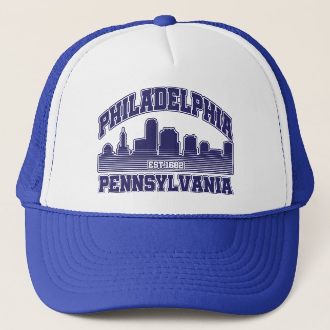 Philadelphia,Pennsylvania Trucker Hat (Front)