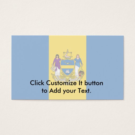Customizable Philadelphia, Pennsylvania, United States flag Business Cards
