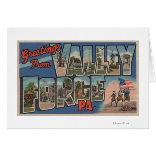 Philadelphia, Pennsylvania - Valley Forge Cards (Front Horizontal)